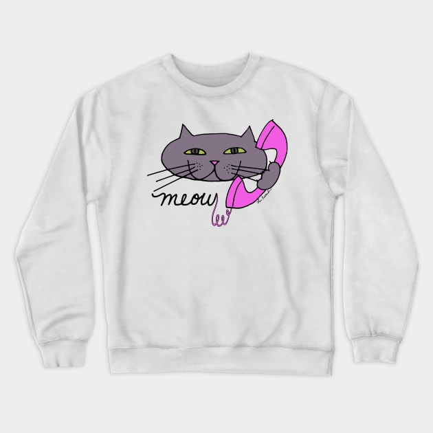 CatCall! Crewneck Sweatshirt by loeye